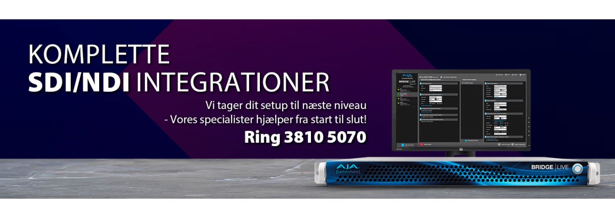 Stjernholm & Co tilbyder komplette SDI og NDI integrationer som AJA - Få professionel rådgivning og hjælp 