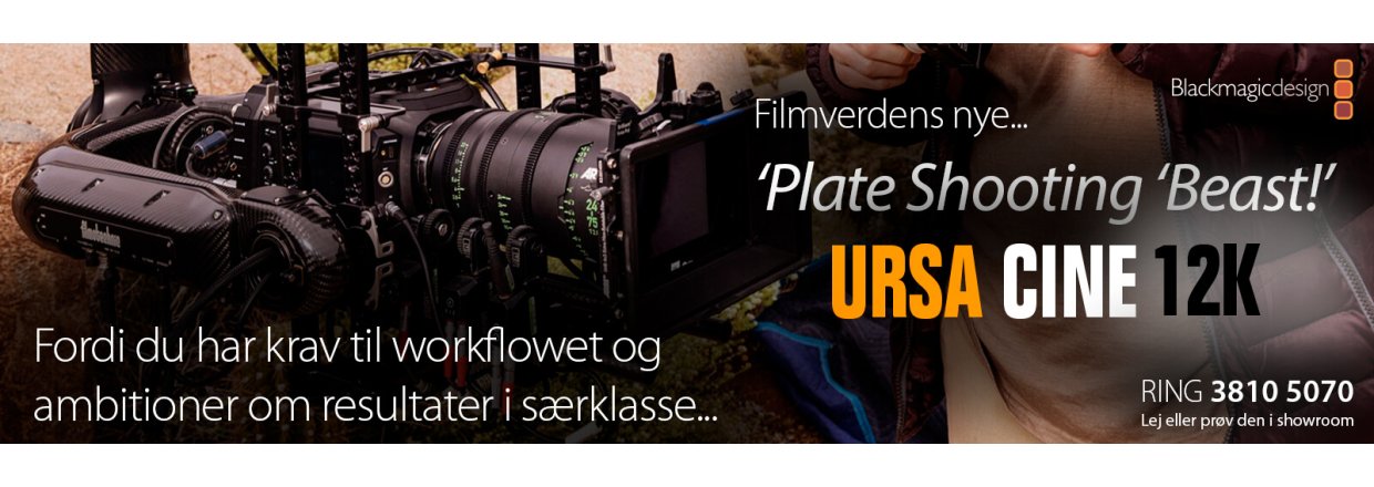 Blackmagic URSA Cine 12K - Filmverdens nye plate shooting beast