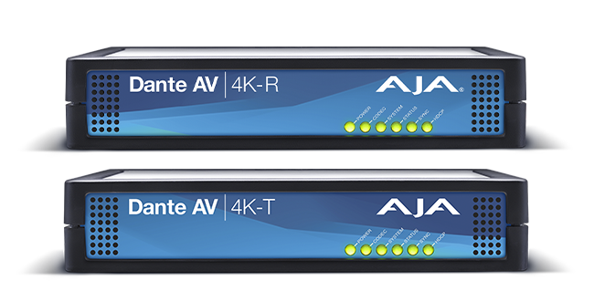 AJA Dante AV 4K-T 12G-SDI / HDMI to Dante AV Decoder/Encoder