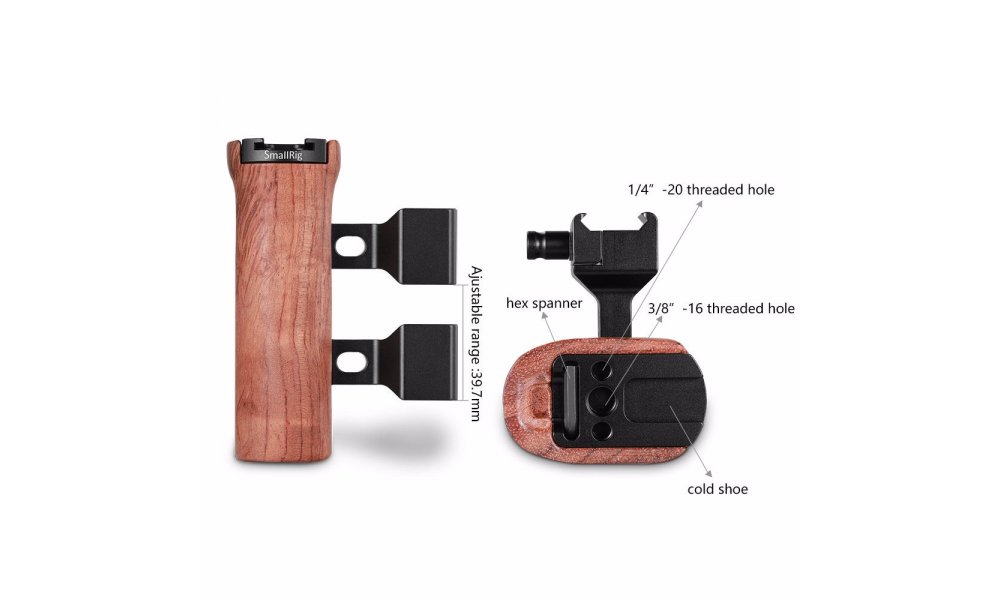 SmallRig 2187 Wooden NATO Side Handle