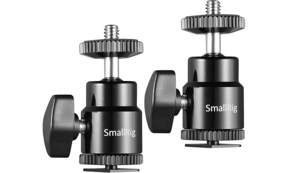 SmallRig 2059 Kuglehoved m. Cold Shoe Mount (2-Pack)