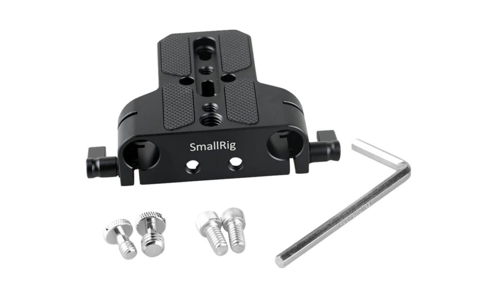SmallRig 1674 Baseplate with 15mm LWS Rod Clamp