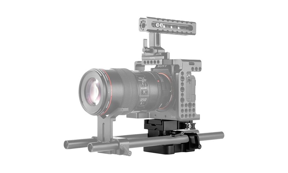 SmallRig 2092B Universal 15mm Rail Support System Baseplate