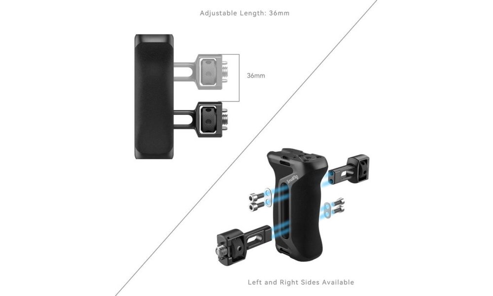 SmallRig 4346 Side Handle with Two-in-One Locating Screw