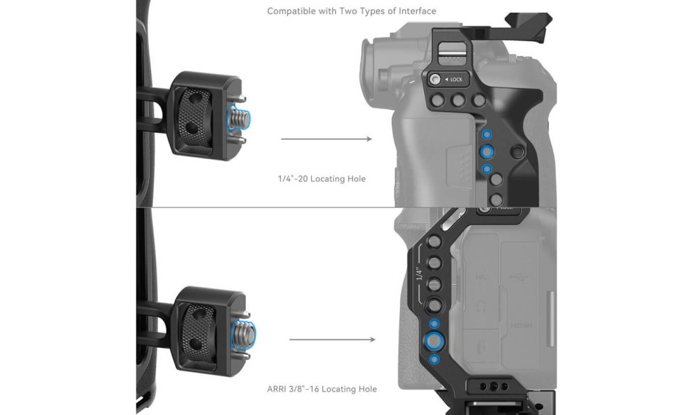 SmallRig 4346 Side Handle with Two-in-One Locating Screw
