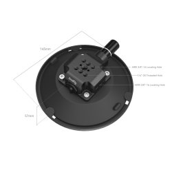 SmallRig 4114 Suction Cup 6" with camera mount