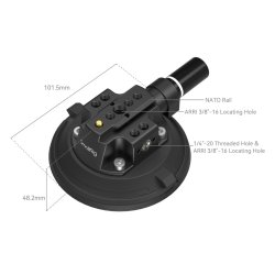 SmallRig 4122 Suction Cup 4" with camera mount