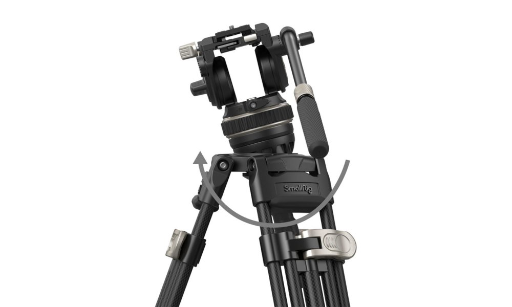 SmallRig 3989 FreeBlazer Heavy-Duty Carbon Fiber Video Tripod Kit