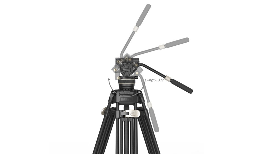 SmallRig 3989 FreeBlazer Heavy-Duty Carbon Fiber Video Tripod Kit