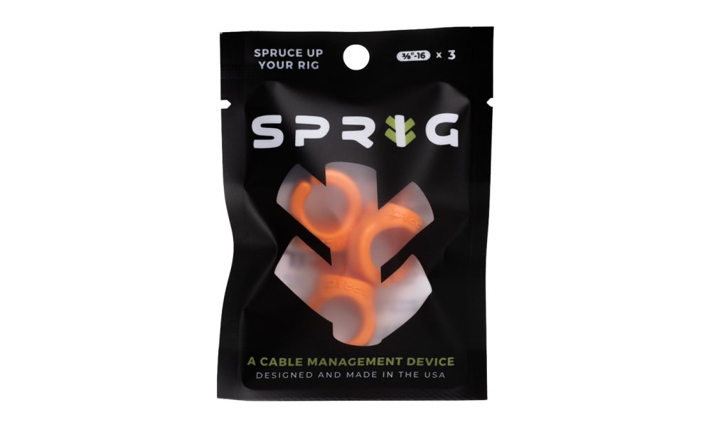 Sprig BIG Kabelstyringsenhed til 3/8"-16 gevindhuller (3-pak, vlg farve)