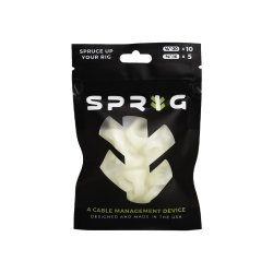 Sprig Kabelstyringsenhed til 1/4"-20 &amp; 3/8"-16 gevindhuller (Value Pack, vlg farve)