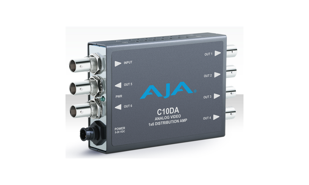 AJA C10DA Analog BNC 1x6 Distribution Amplifier