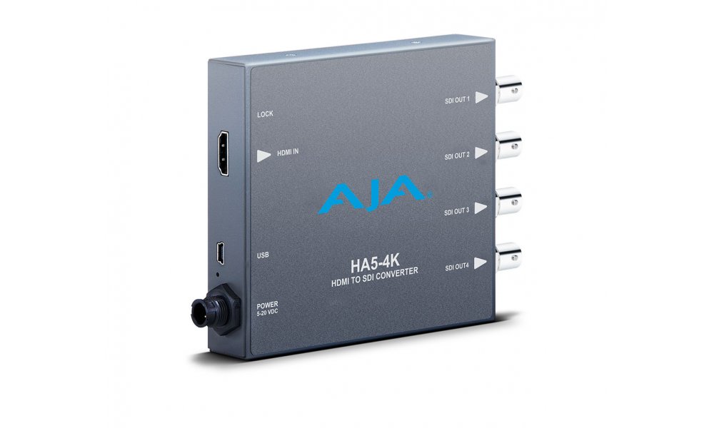AJA HA5-4K  4K HDMI to QUAD SDI Mini Converter