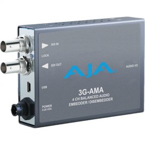 AJA 3G-AMA Analog Audio Embed/Disembed Mini Converter