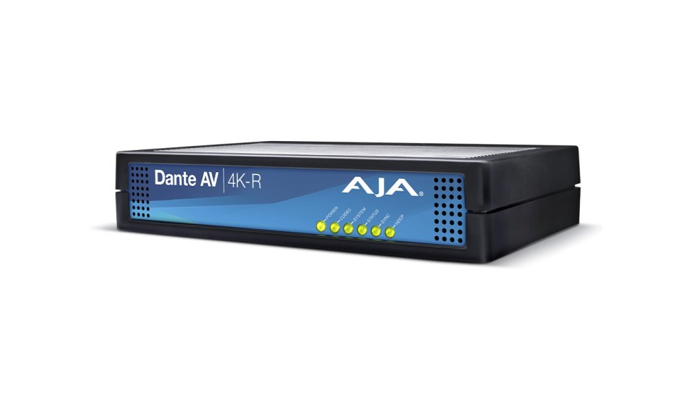 AJA Dante AV 4K-R Dante AV to 12G-SDI / HDMI Decoder