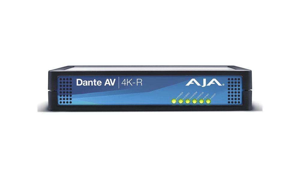 AJA Dante AV 4K-R Dante AV to 12G-SDI / HDMI Decoder