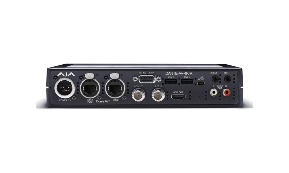 AJA Dante AV 4K-R Dante AV to 12G-SDI / HDMI Decoder