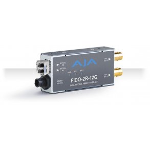 AJA FiDO-2R-12G - Dual-channel 12G-SDI to Fiber receiver (single-mode)
