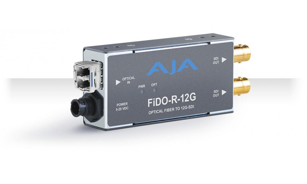 AJA FiDO-R-12G - Fiber to 12G-SDI receiver (single-mode)