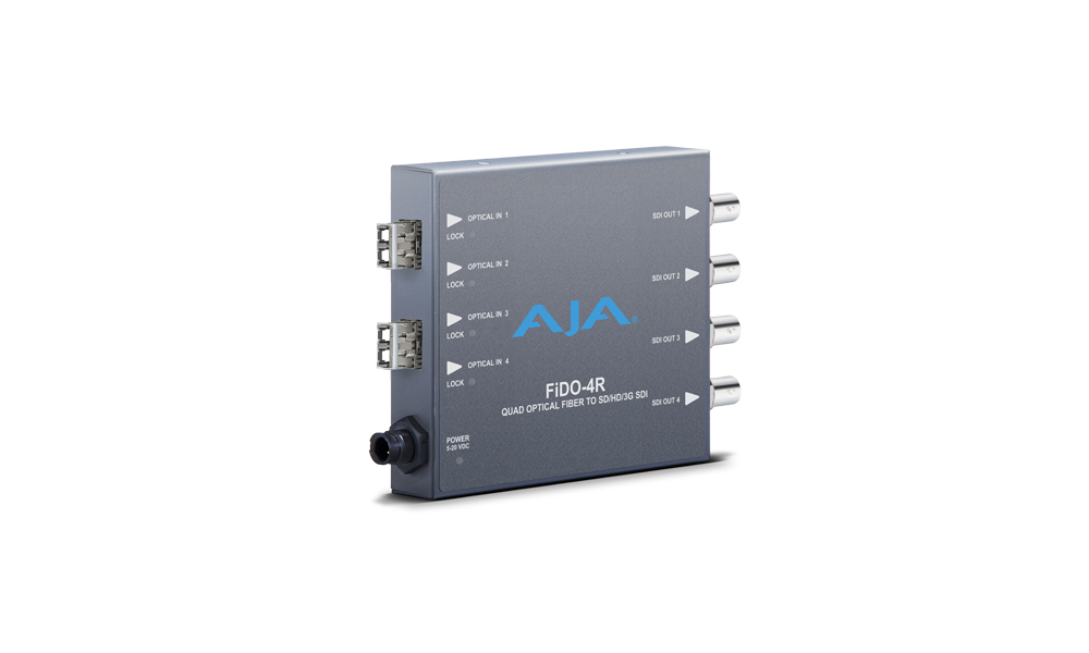 AJA FiDO-4R - Quad-channel fiber to 3G-SDI receiver