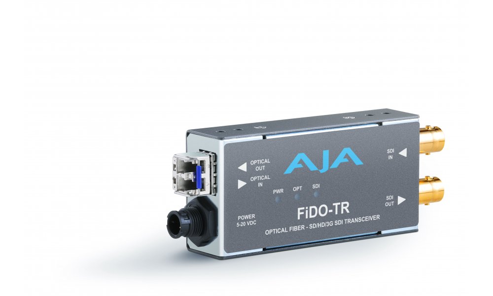 AJA FiDO-TR - Bidirectional 3G-SDI (3G-SDI to Fiber + Fiber to 3G-SDI)