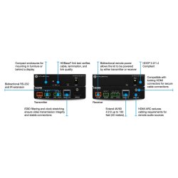 Atlona Avance 4K/UHD HDMI Extender Kit with Bidirectional Remote Power (up to 40 meter)