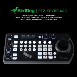 BirdDog PTZ Keyboard controller w/NDI, VISCA, RS-232 &amp; RS422