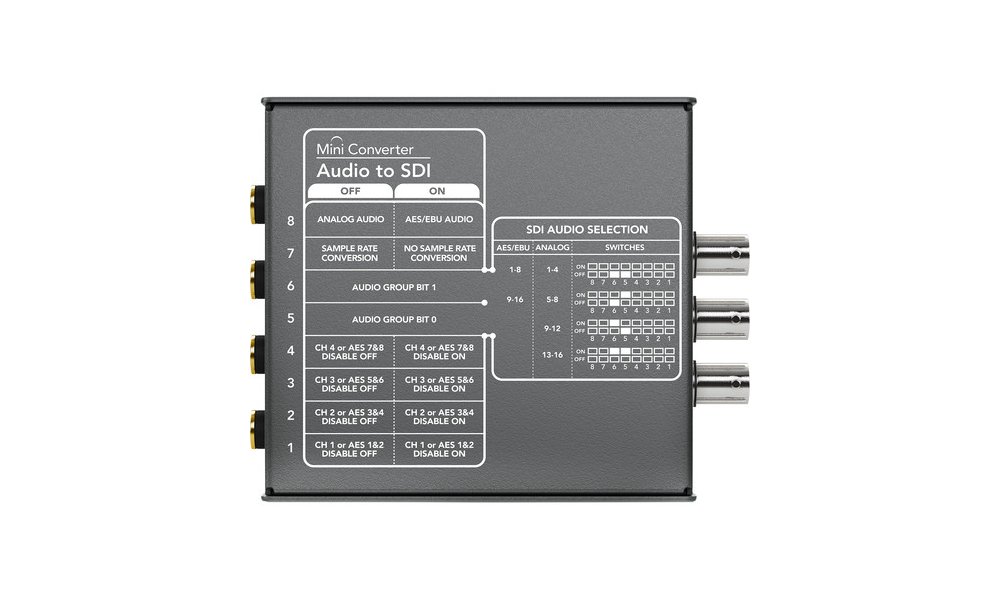 Blackmagic Mini Converter - Audio to SDI 2