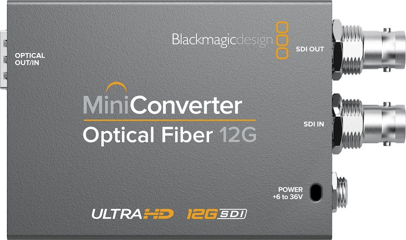 Blackmagic Mini Converter - Optical Fiber 12G Blackmagic Mini Converter - Optical Fiber 12G