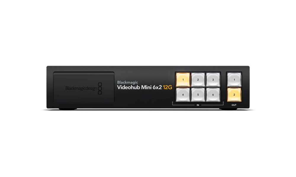 Blackmagic Videohub Mini 6x2 12G