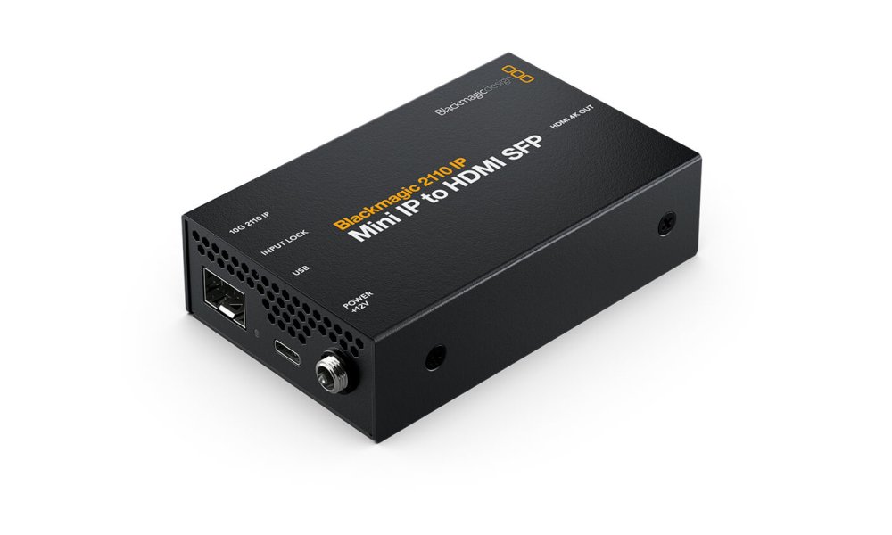Blackmagic 2110 IP Mini IP to HDMI SFP