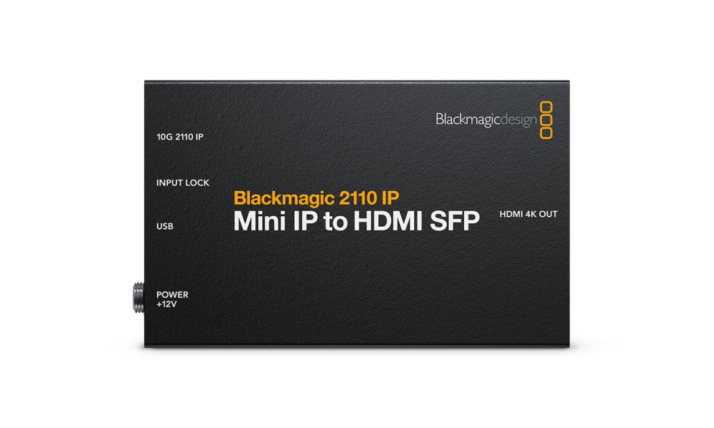 Blackmagic 2110 IP Mini IP to HDMI SFP