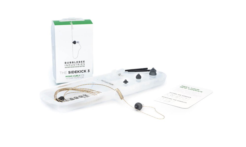 BubbleBee The Sidekick 3 IFB In-Ear Monitor (Mono, Curly cable)