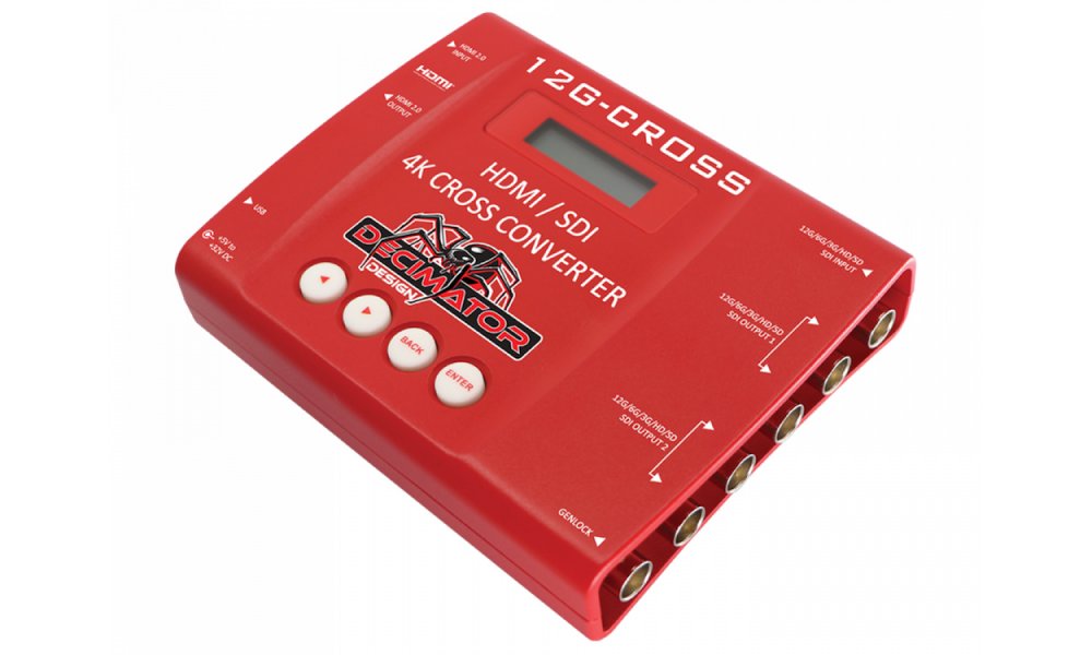 DECIMATOR 12G-CROSS 4K HDMI/SDI Cross Converter