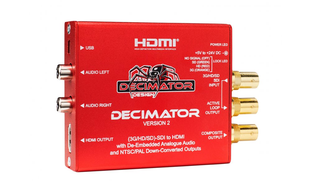 Decimator 2 - SDI to HDMI med composite