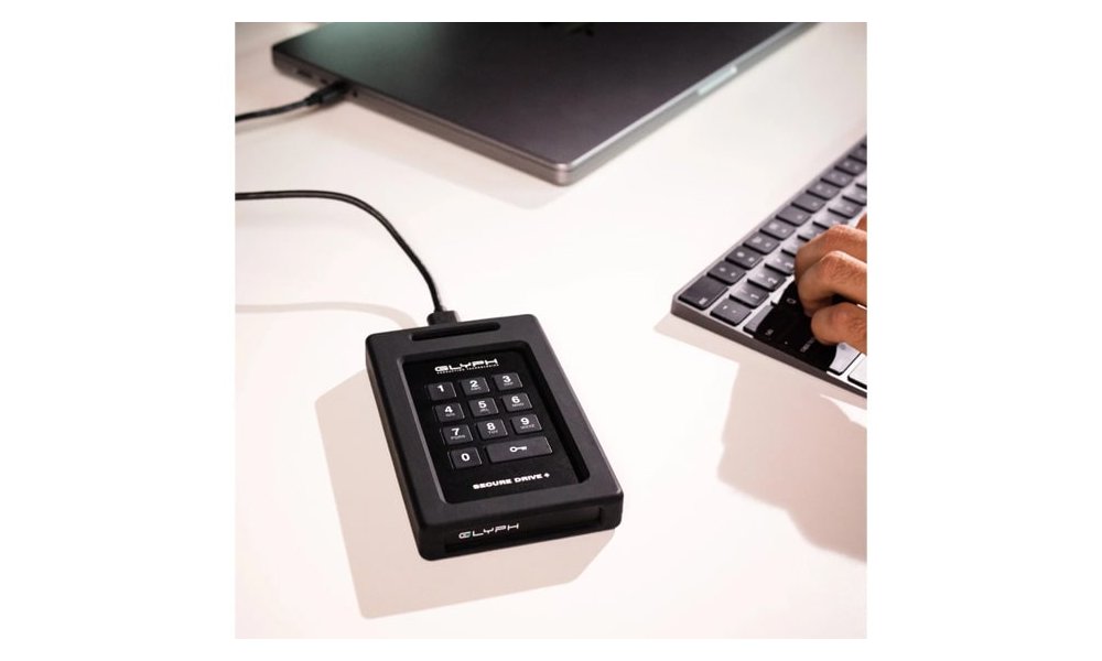 Glyph SecureDrive+ Encrypted HDD Drive with Keypad