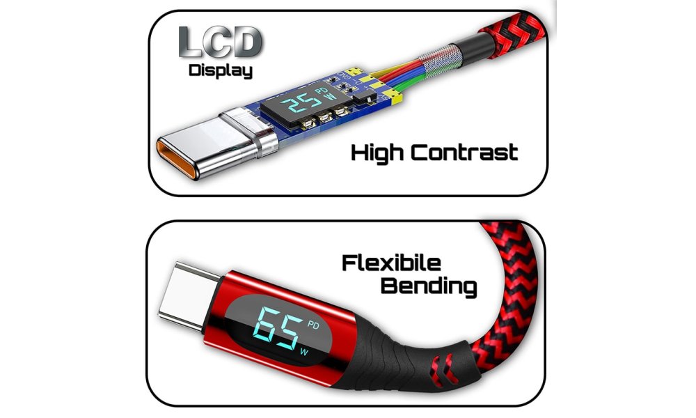 Hedbox USB-C Power Cable w/LED Display