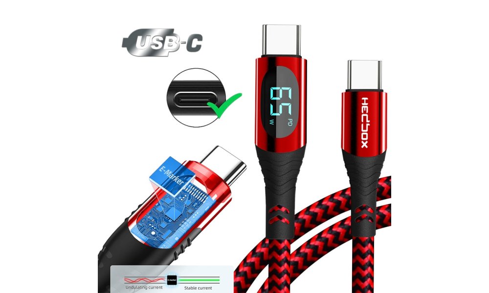 Hedbox USB-C Power Cable w/LED Display