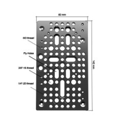 Hedbox HOLD II System 15mm Rod Mounting Battery Plate