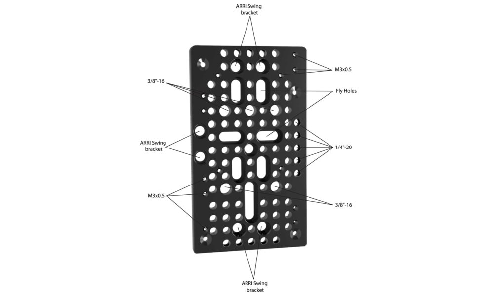 Hedbox HOLD II System 15mm Rod Mounting Battery Plate