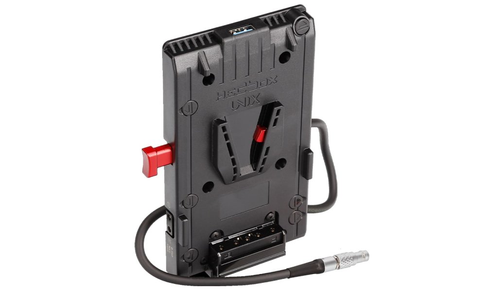 Hedbox UNIX-0B V-Mount Battery Plate with 2-Pin FGG.0B.302 cable