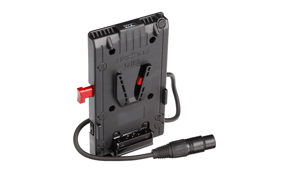 Hedbox UNIX-4X V-Mount Adapter Power Plate with 4-Pin XLR Cable