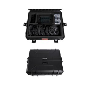 Hollyland Solidcom C1 hardcase med rum til otte headsets og tilbehr, designet til sikker transport af intercom-system.