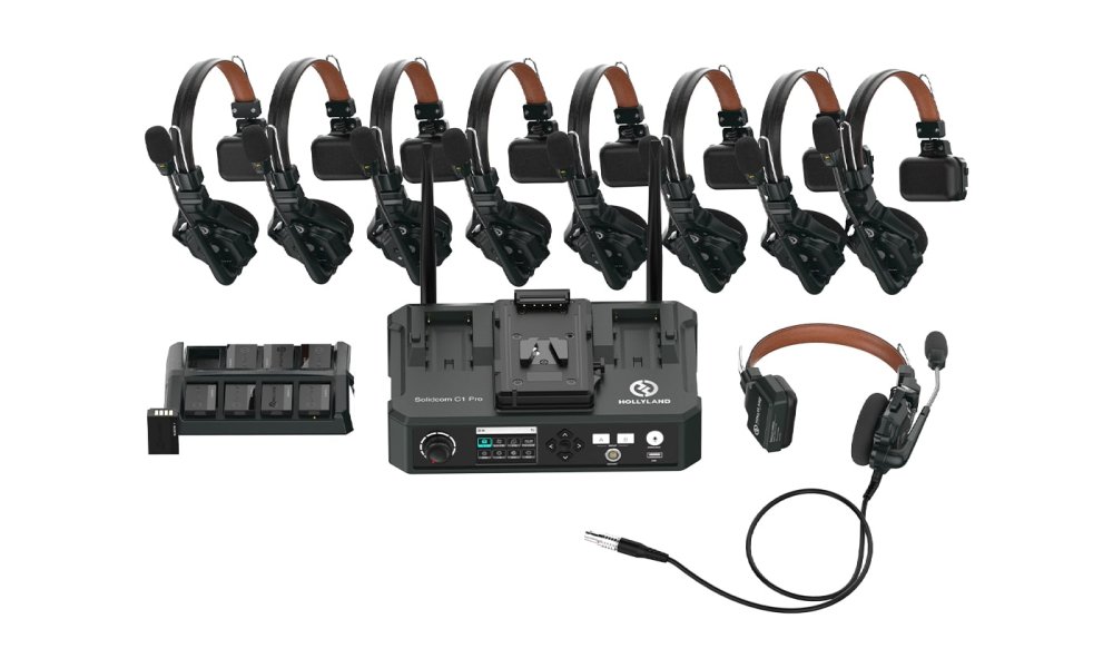 Hollyland Solidcom C1 Pro Wireless Intercom System (vlg antal af ENC headsets)