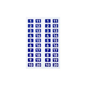 Hollyland Solidcom C1 Pro Roaming Hub headset stickers HL-NS02 til tydelig markering af headsets og kanaler i intercom-systemet.