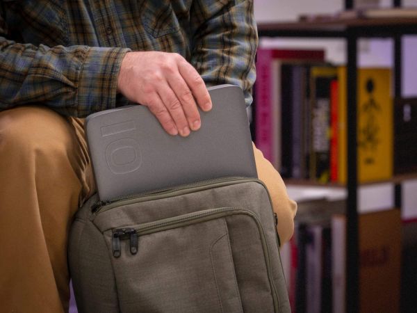 Iodyne Pro Data fits in a laptop bag