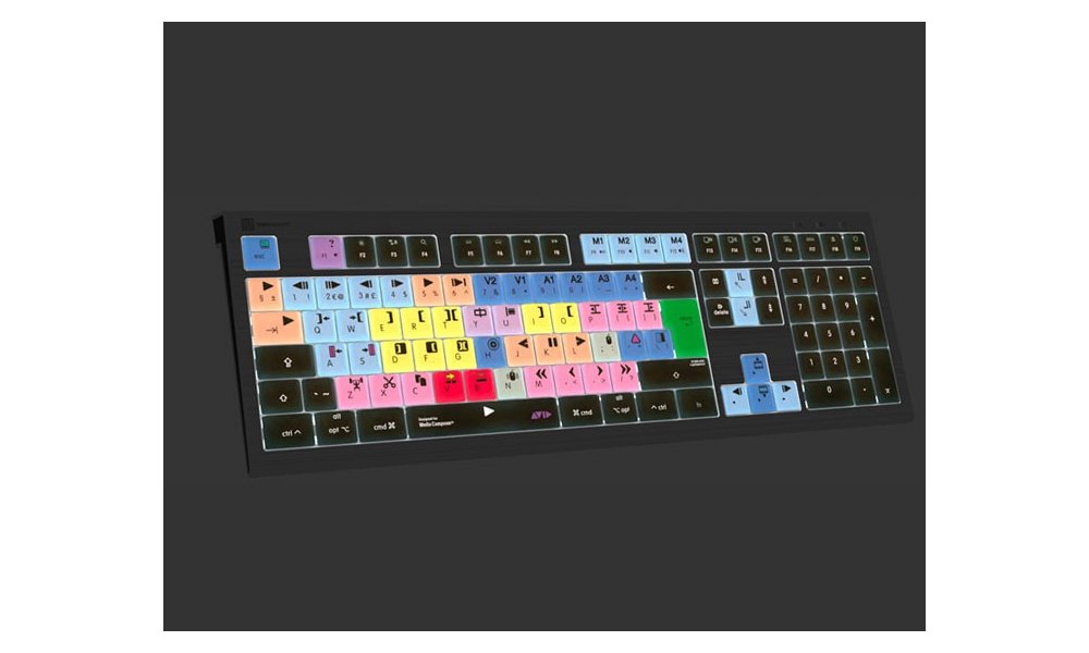 Logickeyboard for Avid Media Composer - Backlit ASTRA 2 Keyboard (UK)