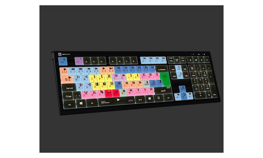 Logickeyboard for Avid Media Composer - Backlit ASTRA 2 Keyboard (SCN)