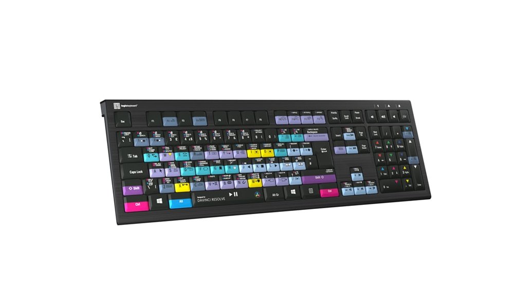 LogicKeyboard for DaVinci Resolve - Backlit ASTRA 2 Keyboard (UK)