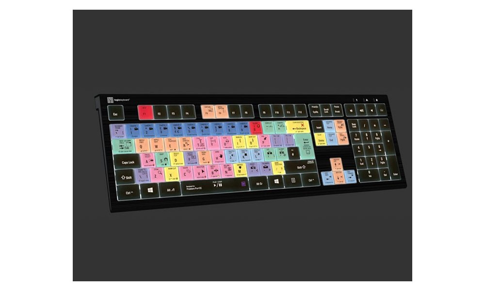 Logickeyboard for Premiere Pro CC - Backlit ASTRA 2 Keyboard (UK)